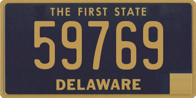 DE license plate 59769
