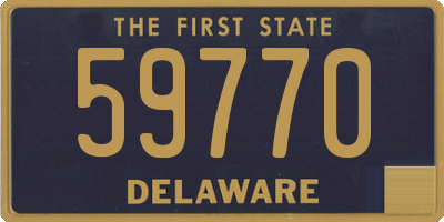 DE license plate 59770