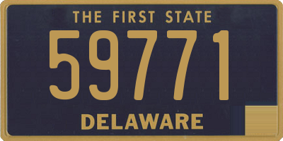 DE license plate 59771
