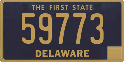 DE license plate 59773
