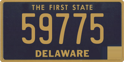 DE license plate 59775