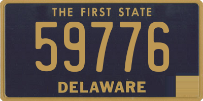 DE license plate 59776