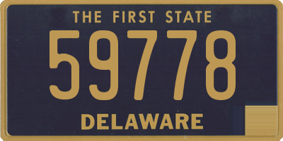 DE license plate 59778