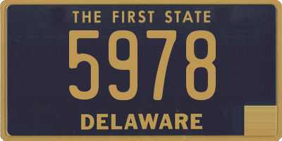 DE license plate 5978