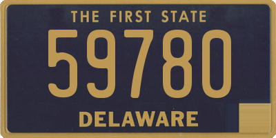 DE license plate 59780