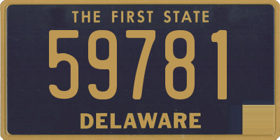 DE license plate 59781