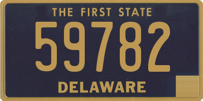 DE license plate 59782