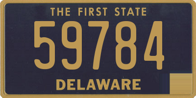 DE license plate 59784