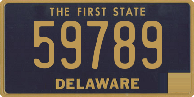 DE license plate 59789