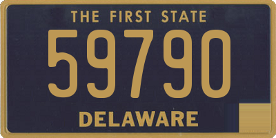 DE license plate 59790