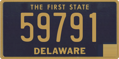 DE license plate 59791