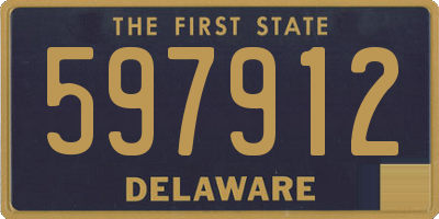 DE license plate 597912
