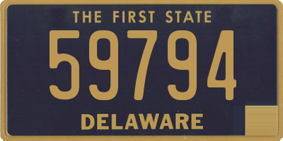 DE license plate 59794