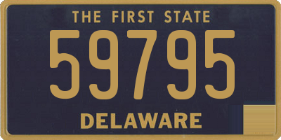 DE license plate 59795