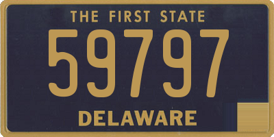 DE license plate 59797