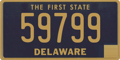 DE license plate 59799