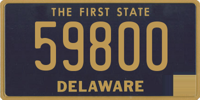 DE license plate 59800