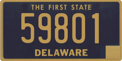 DE license plate 59801