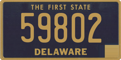 DE license plate 59802