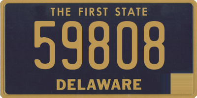 DE license plate 59808