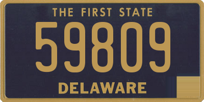 DE license plate 59809