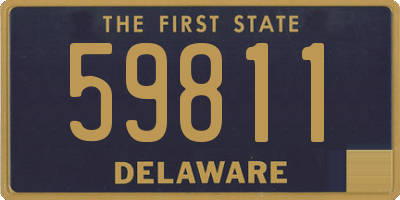 DE license plate 59811