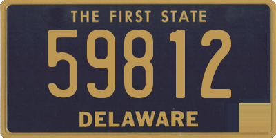 DE license plate 59812
