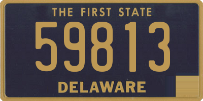 DE license plate 59813
