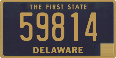 DE license plate 59814