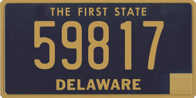 DE license plate 59817