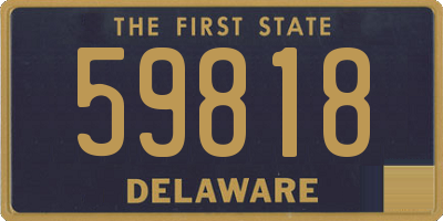 DE license plate 59818