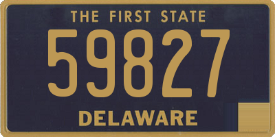 DE license plate 59827