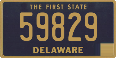 DE license plate 59829