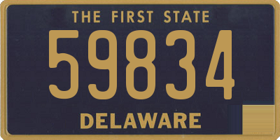 DE license plate 59834