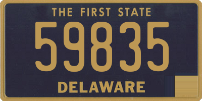 DE license plate 59835