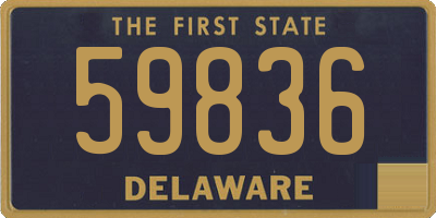 DE license plate 59836