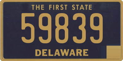 DE license plate 59839