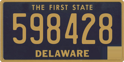 DE license plate 598428