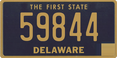 DE license plate 59844