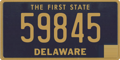 DE license plate 59845