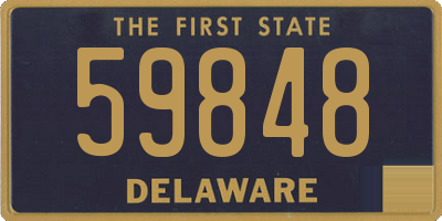 DE license plate 59848
