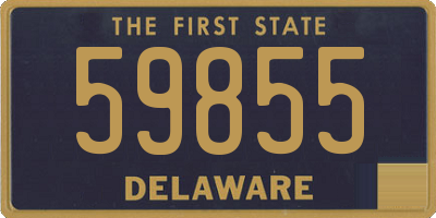 DE license plate 59855