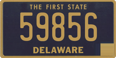 DE license plate 59856