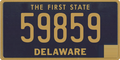 DE license plate 59859