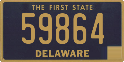 DE license plate 59864