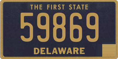 DE license plate 59869