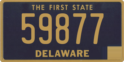 DE license plate 59877