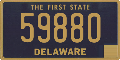 DE license plate 59880