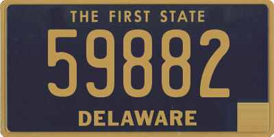 DE license plate 59882