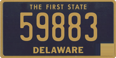 DE license plate 59883